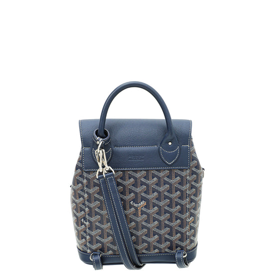 Goyard Blue Goyardine Sac Alpin Mini Backpack Bag
