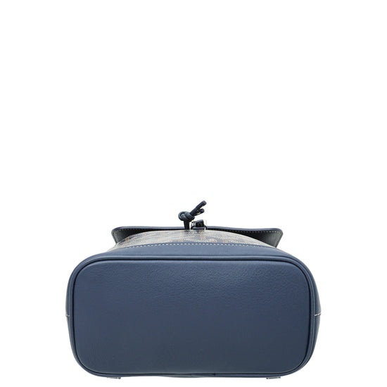 GOYARD Goyardine Calfskin Mini Alpin Backpack Sky Blue 453789