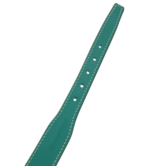 Goyard Green Goyardine Dog Collar