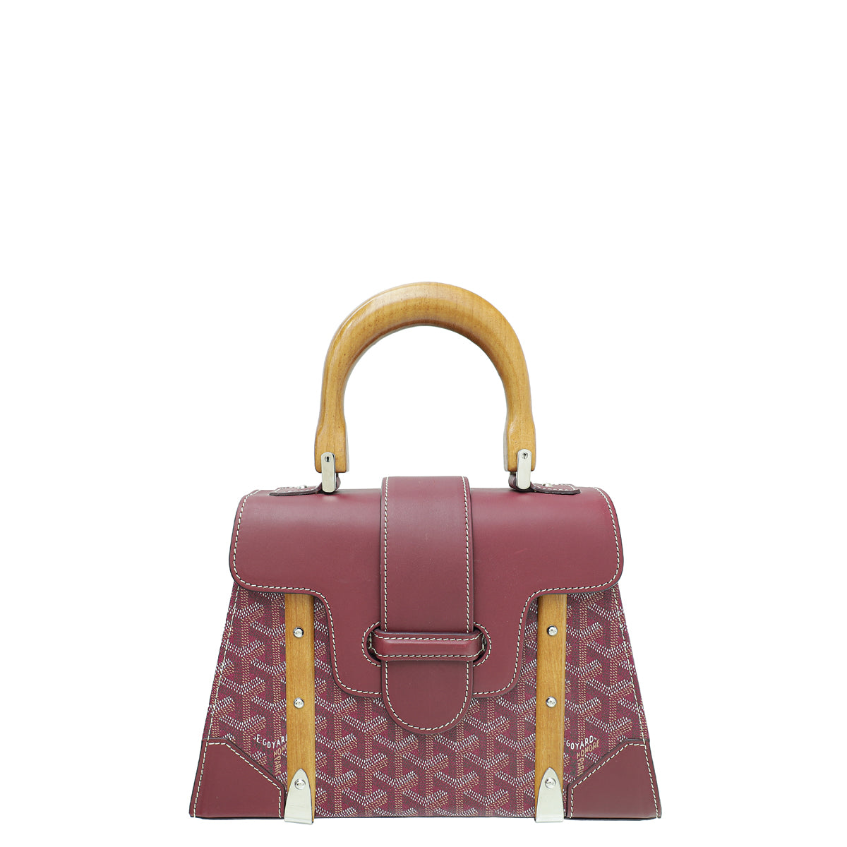 Goyard Burgundy Goyardine Saigon PM Bag1