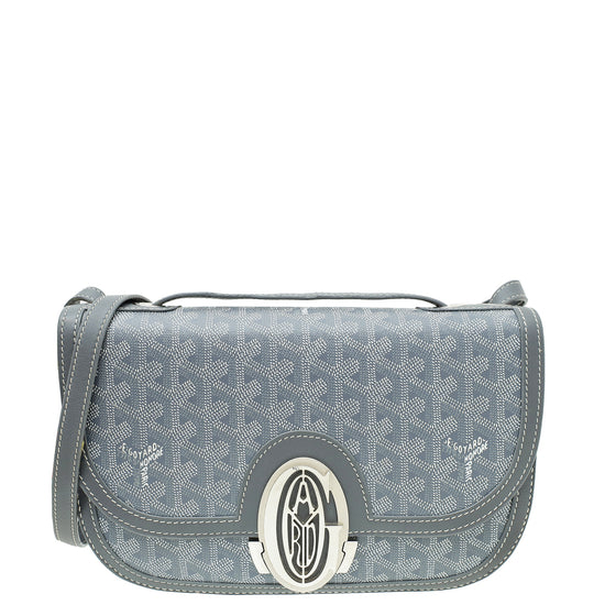 Goyard Grey Goyardine 233 PM Flap Bag