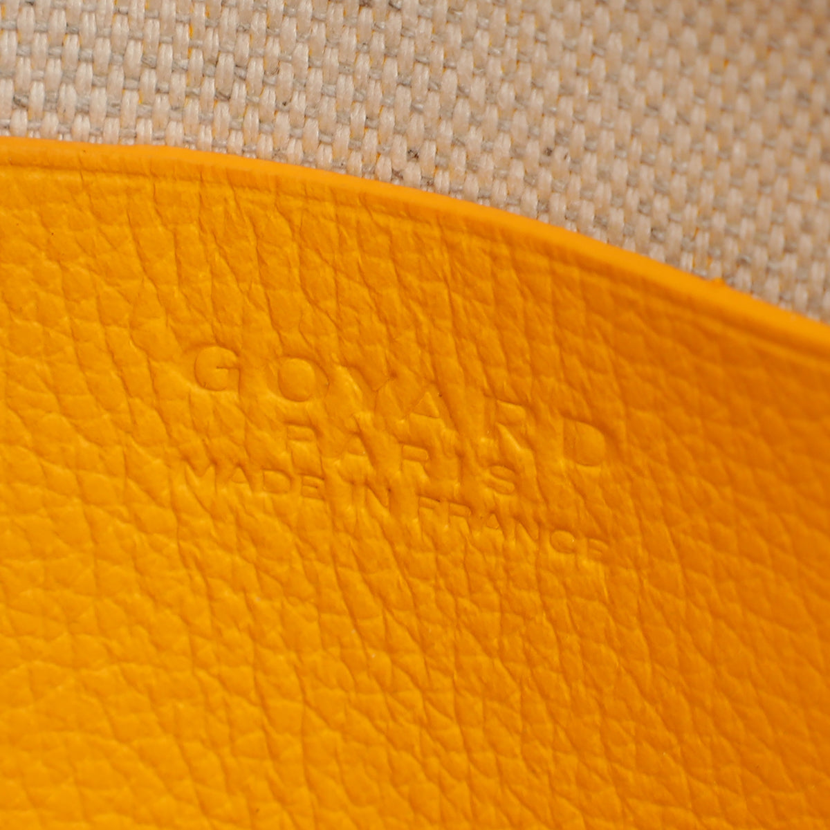 Goyard Yellow Goyardine Plumet Wallet Clutch