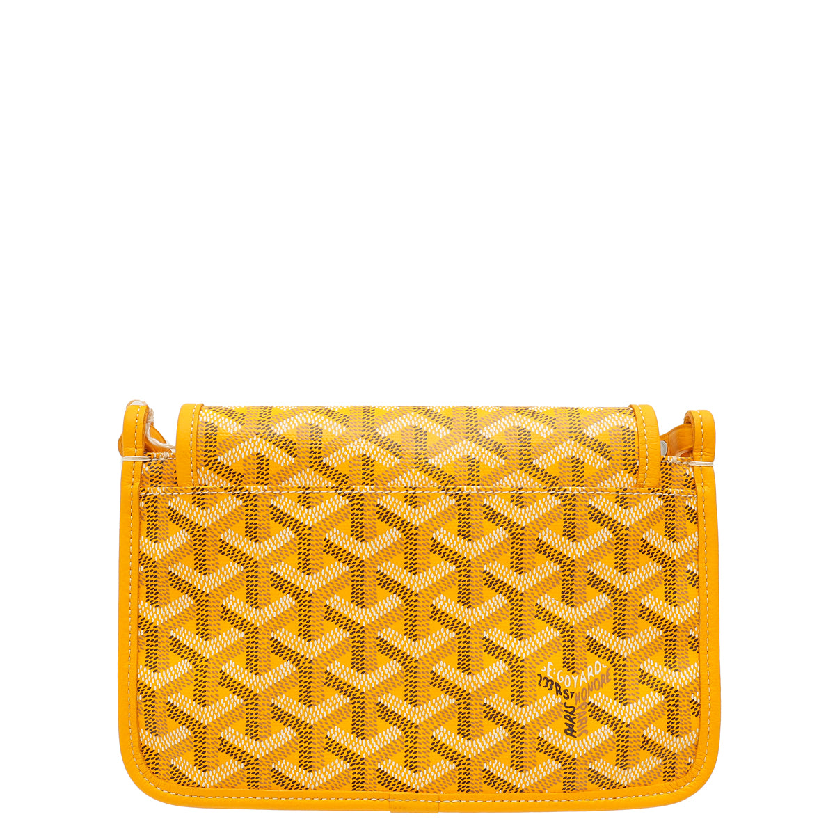 Goyard Yellow Goyardine Plumet Wallet Clutch