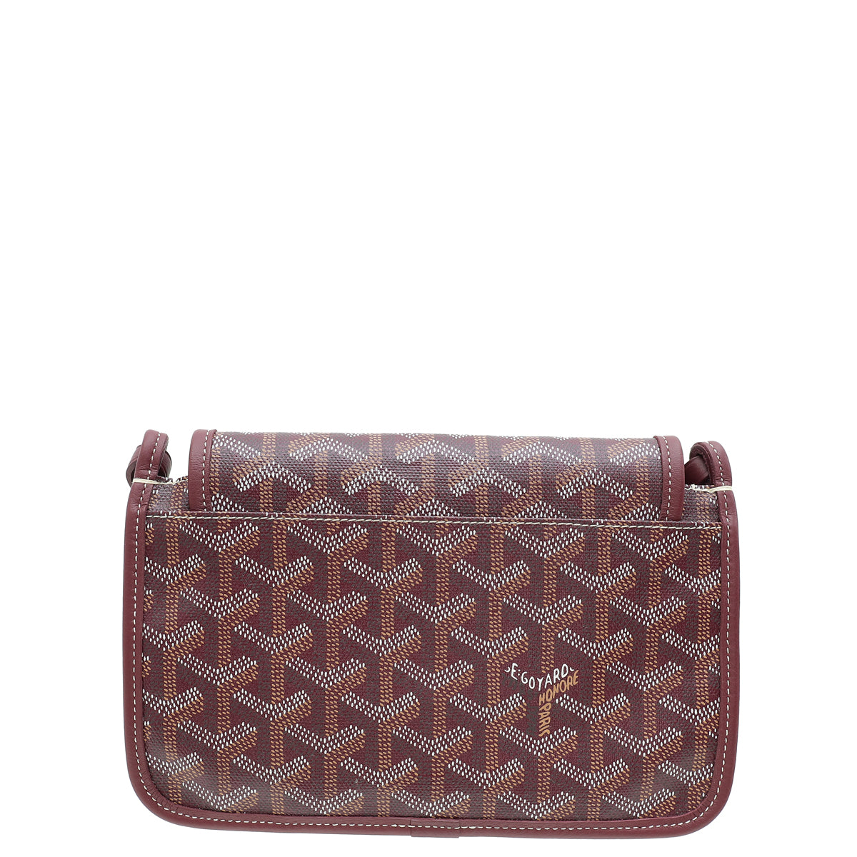 Goyard Burgundy Goyardine Plumet Wallet Clutch