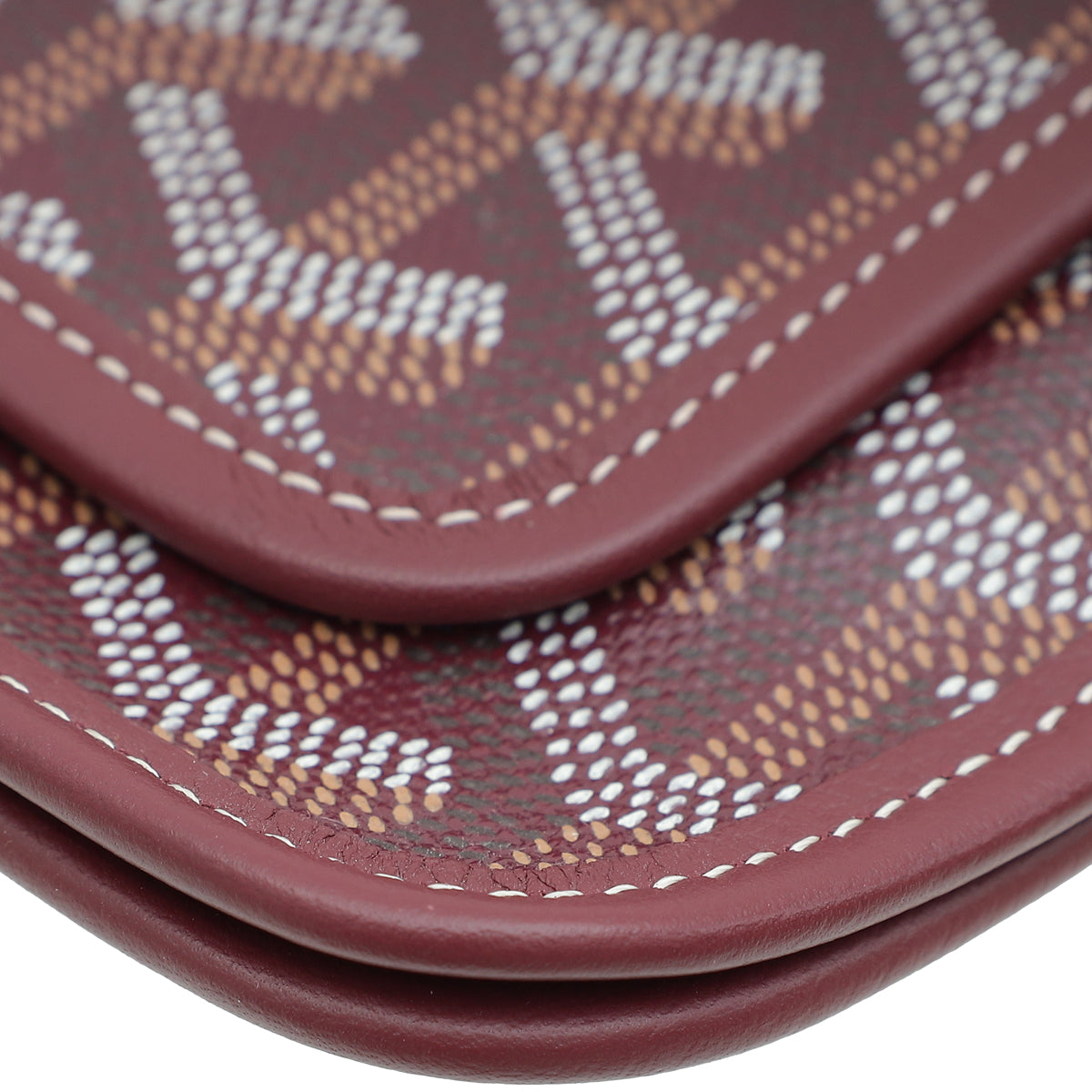 Goyard Burgundy Goyardine Plumet Wallet Clutch