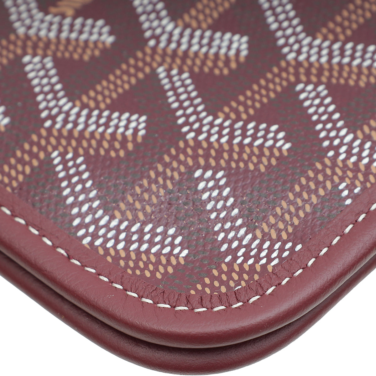 Goyard Burgundy Goyardine Plumet Wallet Clutch