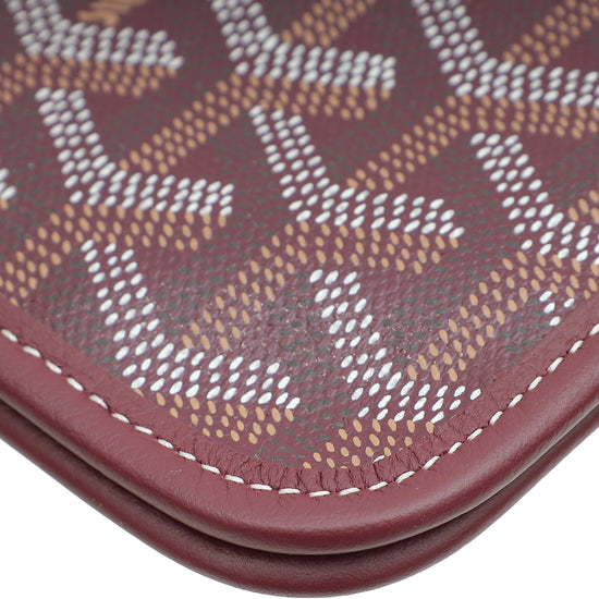 Goyard Burgundy Goyardine Plumet Wallet Clutch