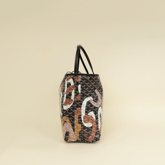 Goyard Black Multicolor Ltd. Ed. Lettres Camouflage Saint Louis PM Bag-Goyard-THE CLOSET