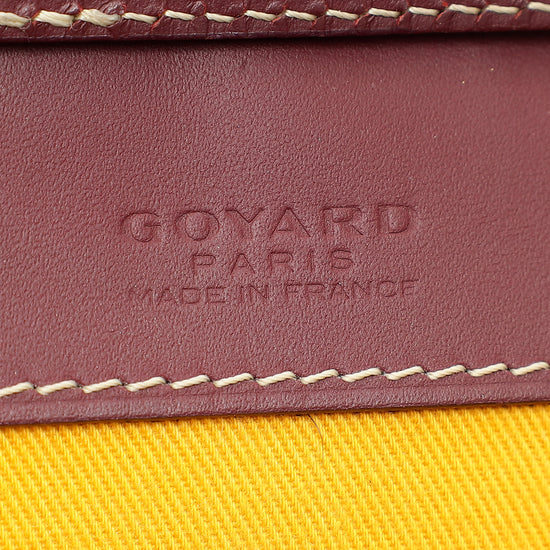 Goyard Burgundy Goyardine Monte Carlo PM Strap Clutch Bag-Goyard-THE CLOSET