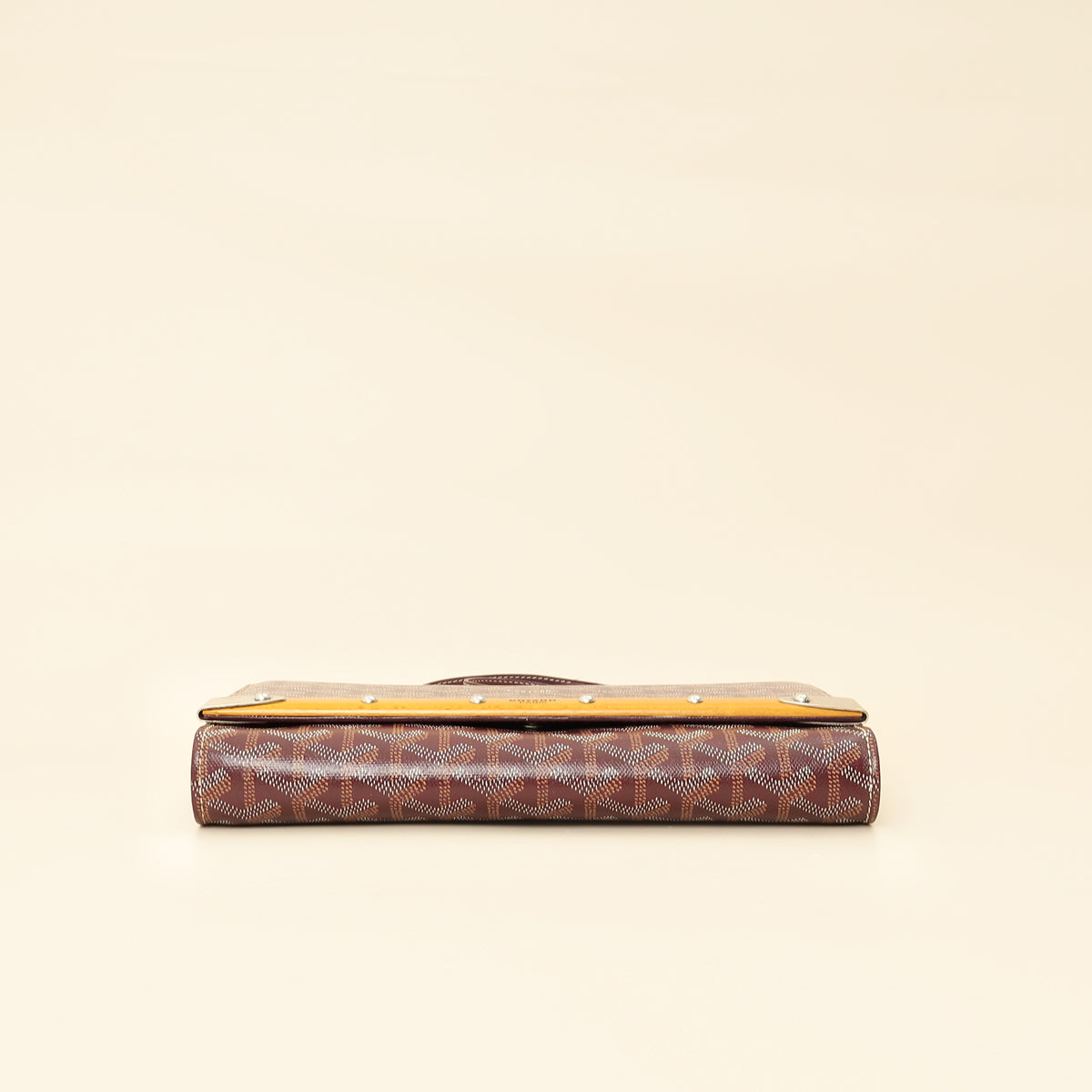 Goyard Burgundy Goyardine Monte Carlo PM Strap Clutch Bag-Goyard-THE CLOSET