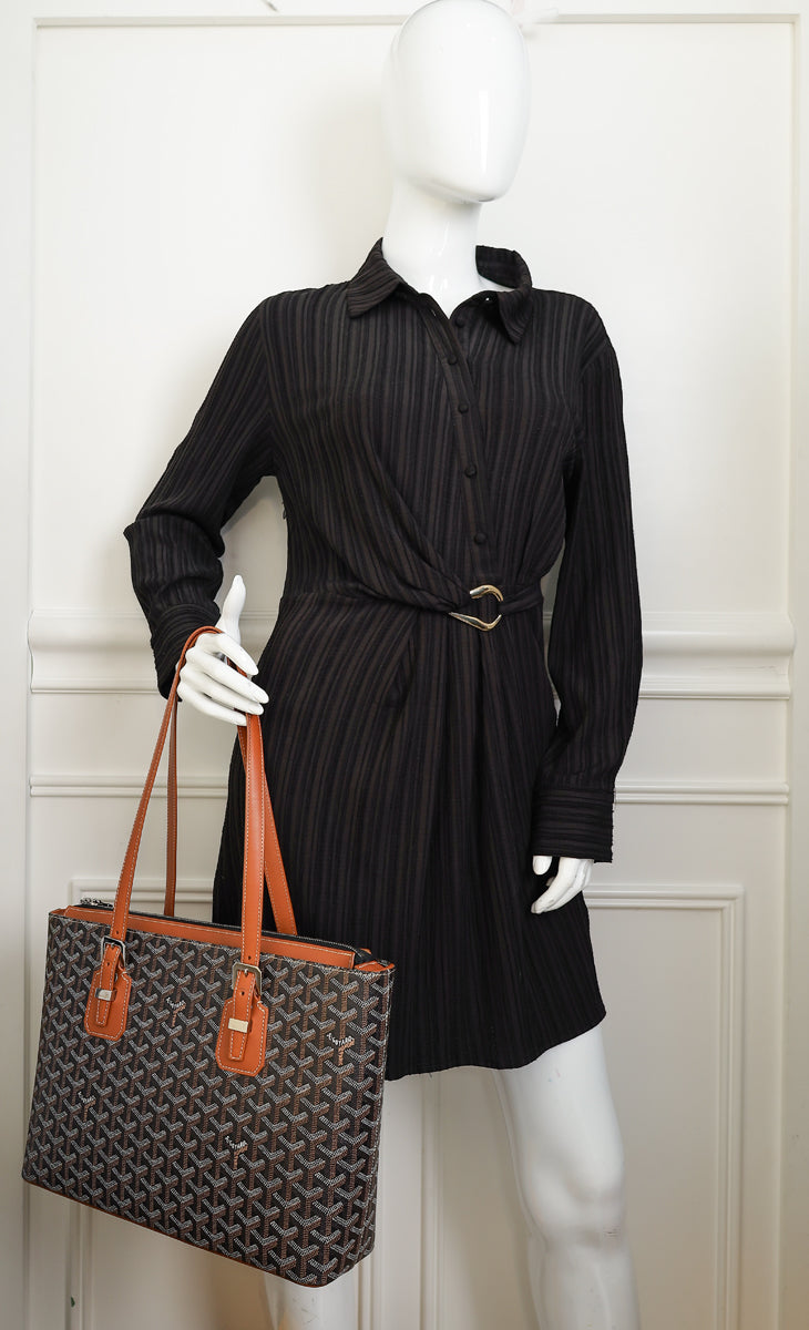 Goyard Bicolor Goyardine Okinawa PM Tote Bag-Goyard-THE CLOSET