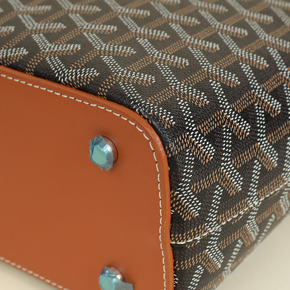 Goyard Bicolor Goyardine Okinawa PM Tote Bag-Goyard-THE CLOSET