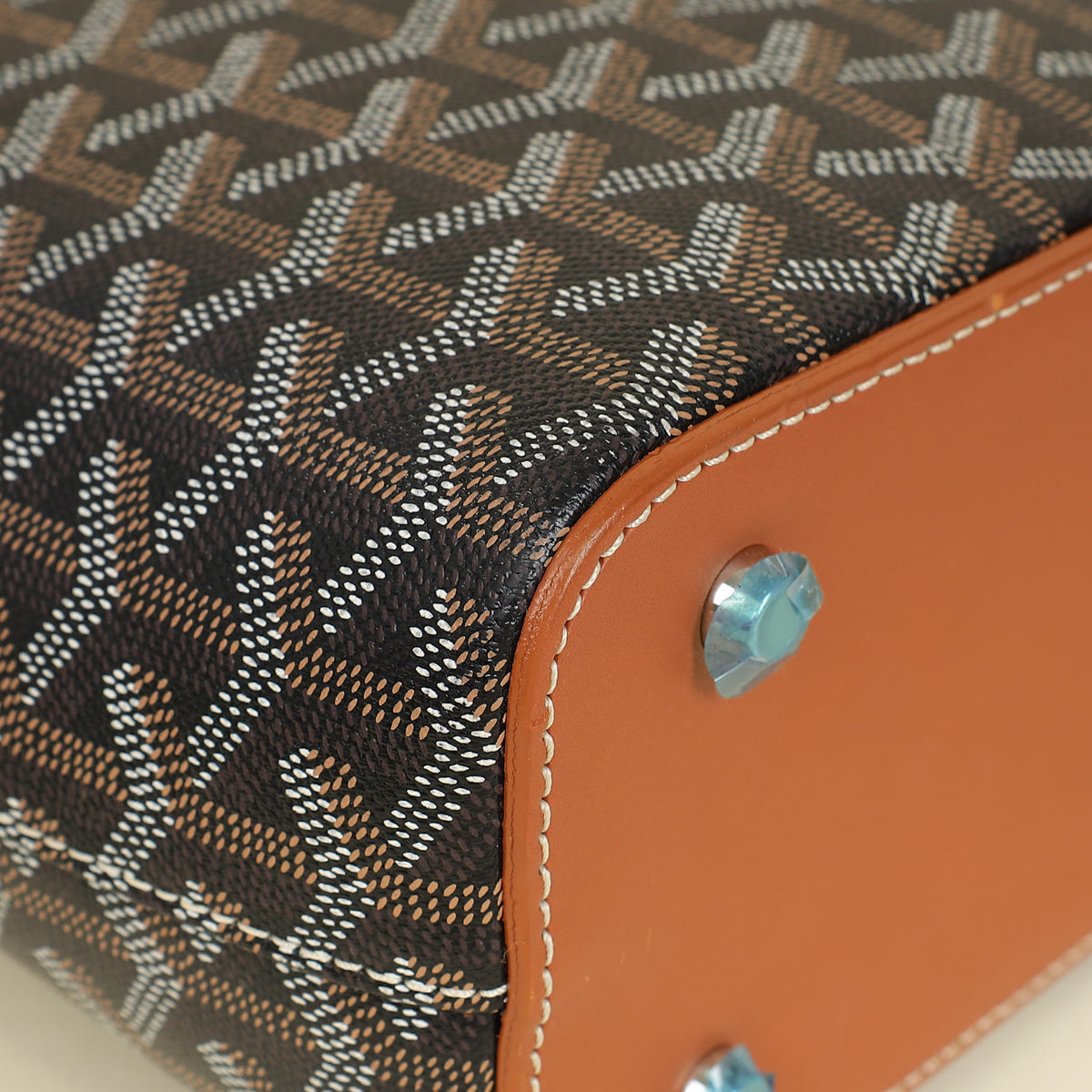 Goyard Bicolor Goyardine Okinawa PM Tote Bag-Goyard-THE CLOSET