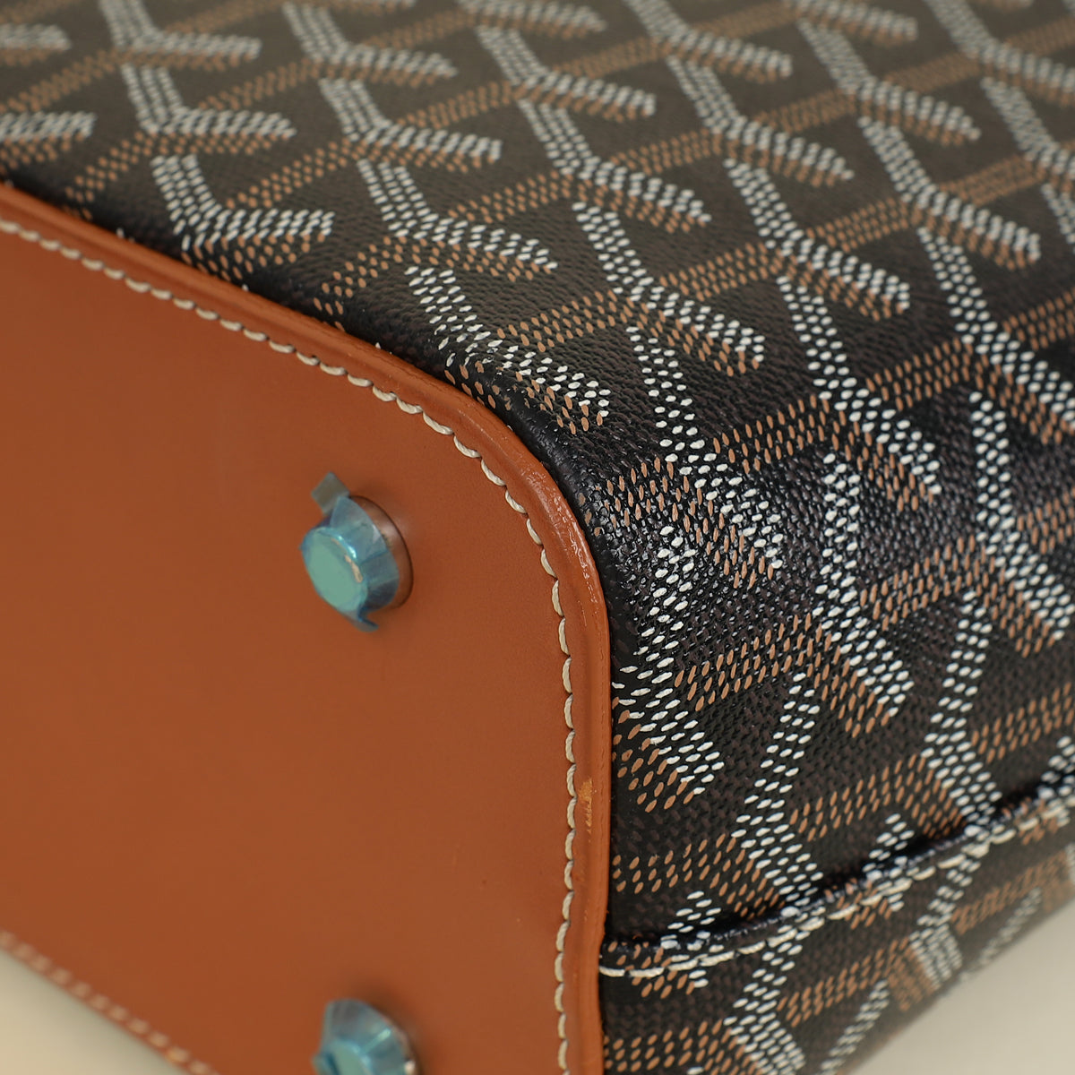 Goyard Bicolor Goyardine Okinawa PM Tote Bag-Goyard-THE CLOSET