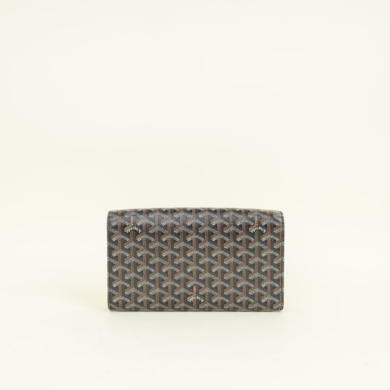 Goyard Black Goyardine Monte Carlo PM Clutch
