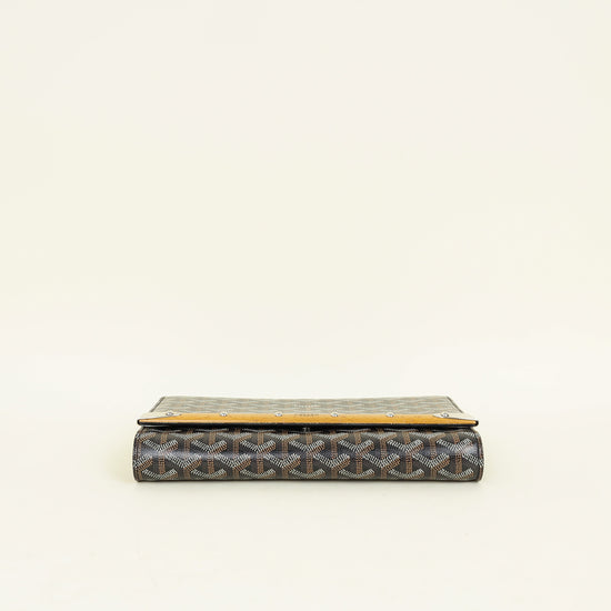 Goyard Black Goyardine Monte Carlo PM Clutch