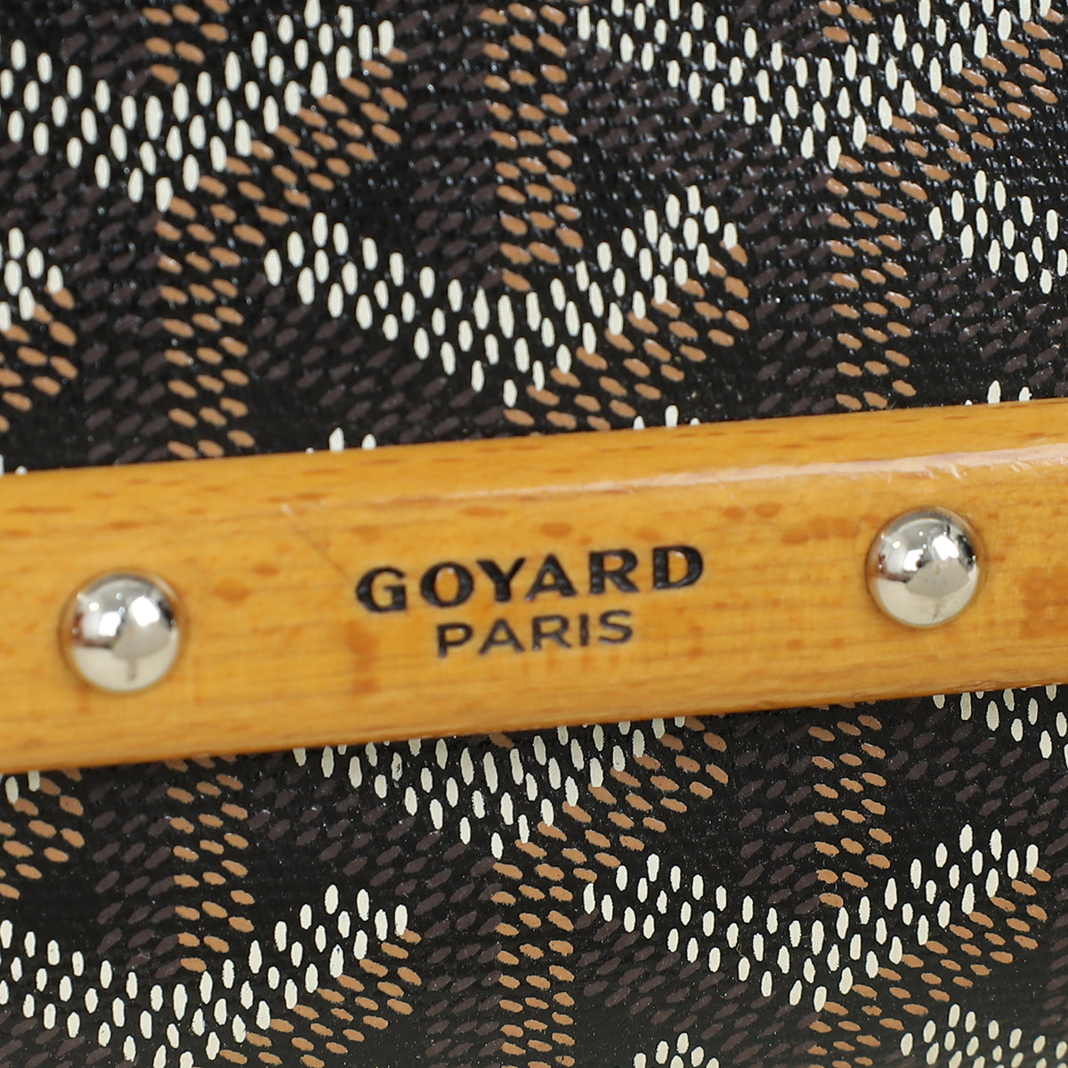 Goyard Black Goyardine Monte Carlo PM Clutch