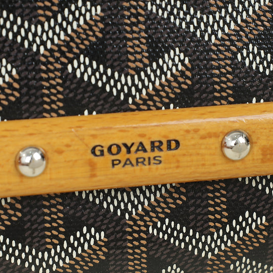 Goyard Black Goyardine Monte Carlo PM Clutch