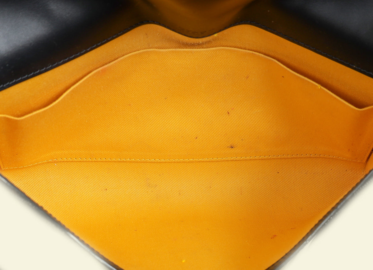 Goyard Black Goyardine Monte Carlo PM Clutch