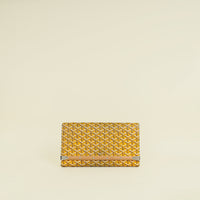 Goyard Yellow Goyardine Monte Carlo Clutch