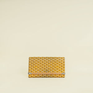 Goyard Yellow Goyardine Monte Carlo Clutch