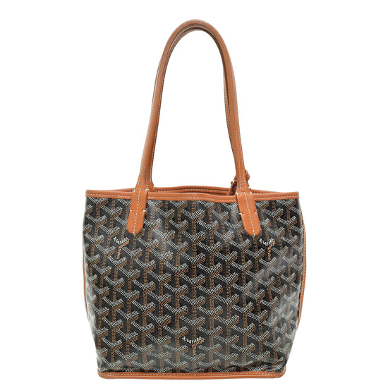 Goyard Bicolor Goyardine Anjou Mini Reversible Bag