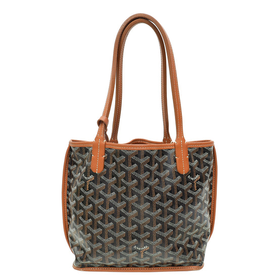 Goyard Bicolor Goyardine Anjou Mini Reversible Bag