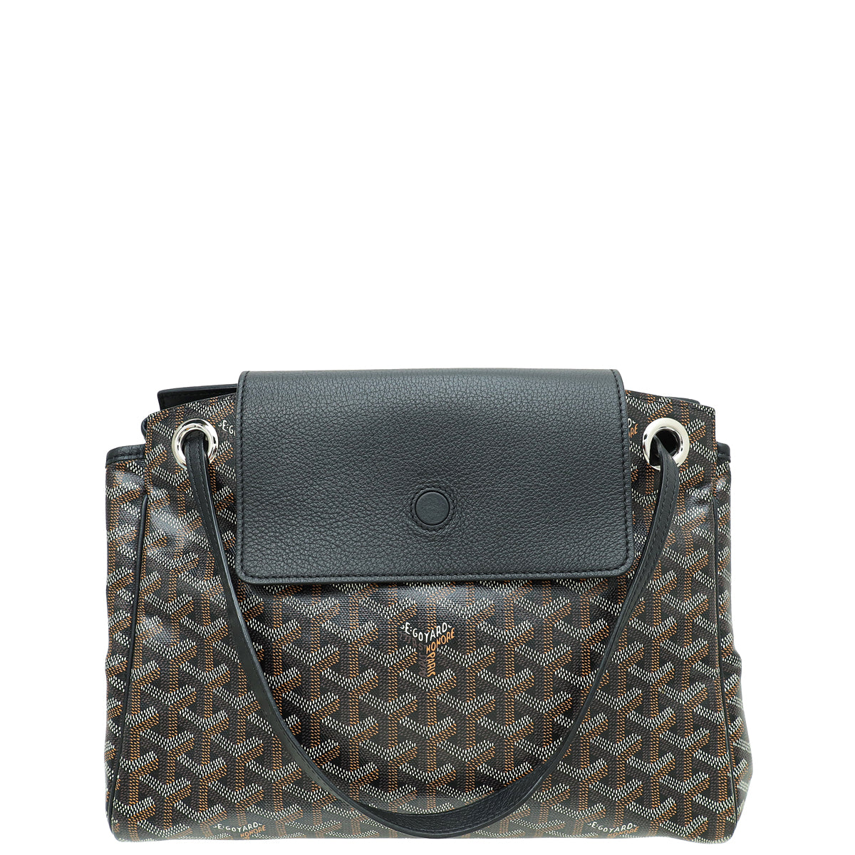 Goyard Black Goyardine Rouette Souple Tote Bag-Goyard-THE CLOSET
