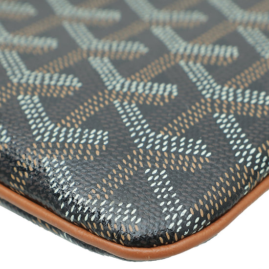 Goyard Bicolor Goyardine Senat MM Pouch