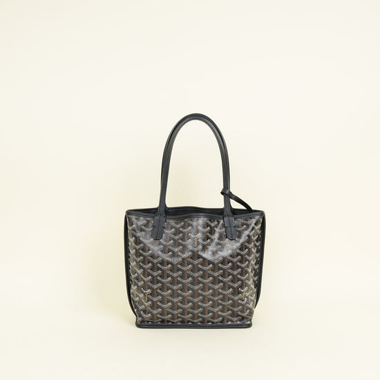 Goyard Black Goyardine Mini Anjou Reversible Bag