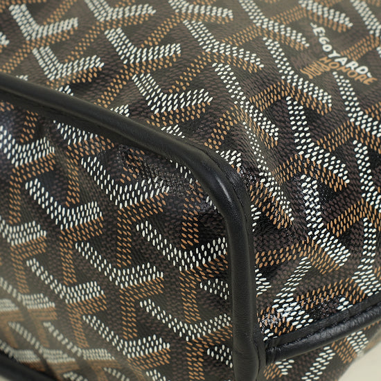 Goyard Black Goyardine Mini Anjou Reversible Bag