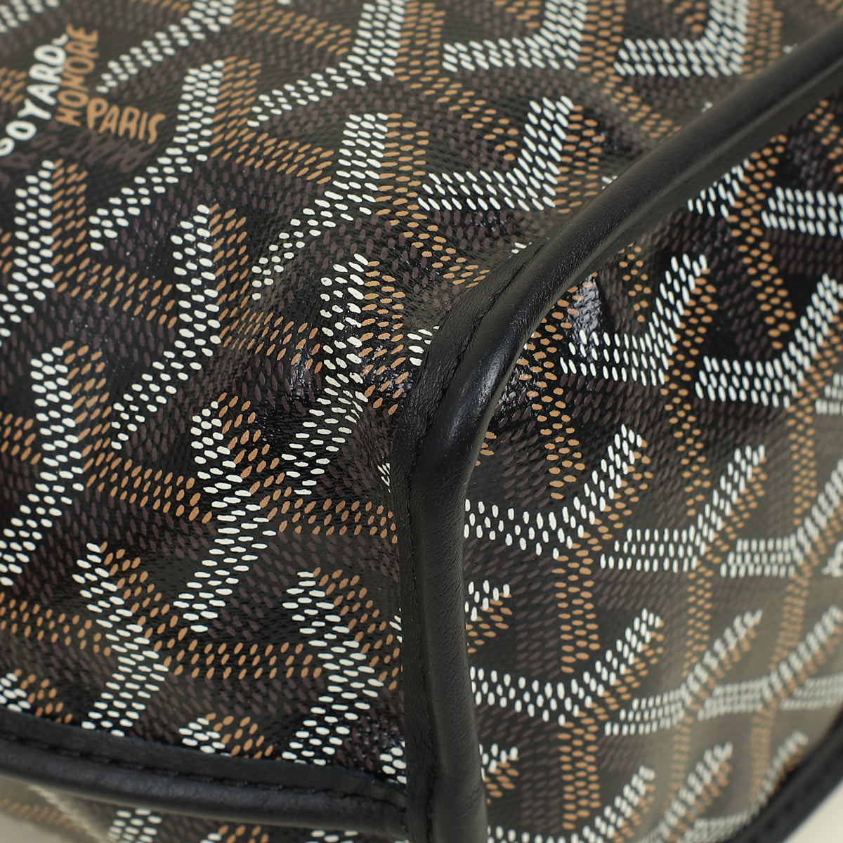 Goyard Black Goyardine Mini Anjou Reversible Bag