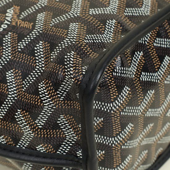 Goyard Black Goyardine Mini Anjou Reversible Bag