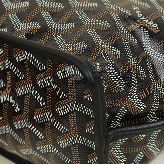 Goyard Black Goyardine Mini Anjou Reversible Bag