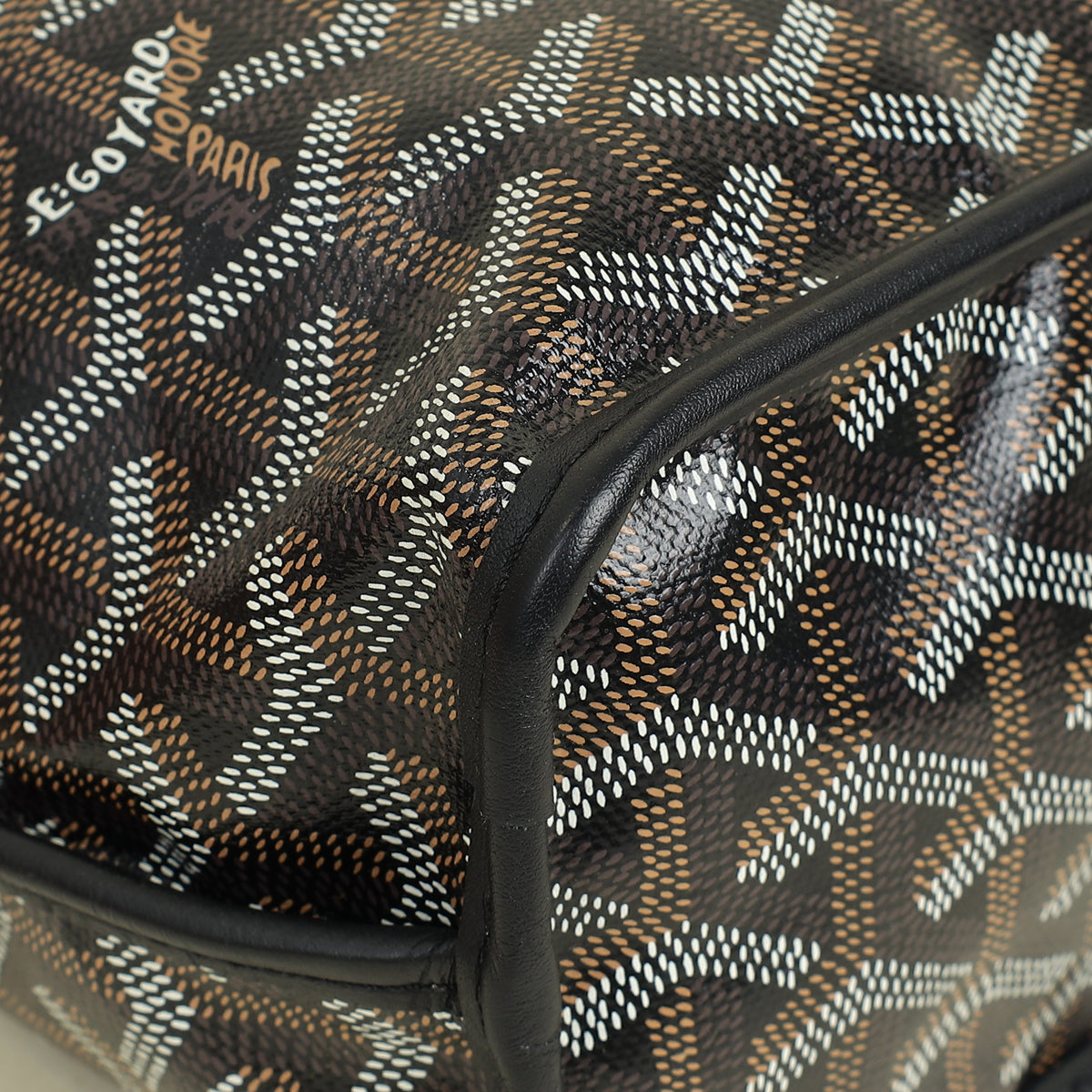 Goyard Black Goyardine Mini Anjou Reversible Bag