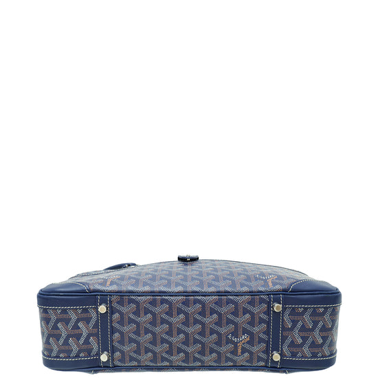 Goyard Navy Blue Goyardine Saint Martin Bag