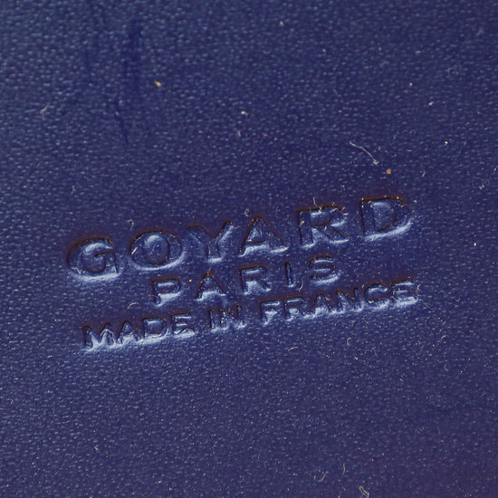 Goyard Navy Blue Goyardine Saint Martin Bag