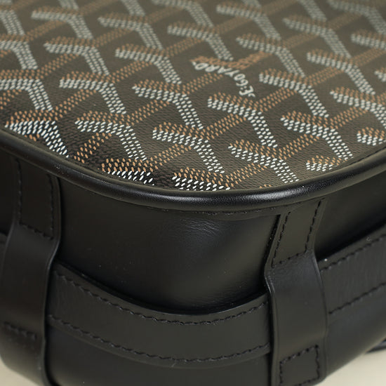 Goyard Black Goyardine MM Belvedere Messenger Bag