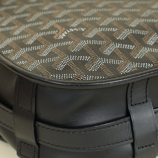 Goyard Black Goyardine MM Belvedere Messenger Bag