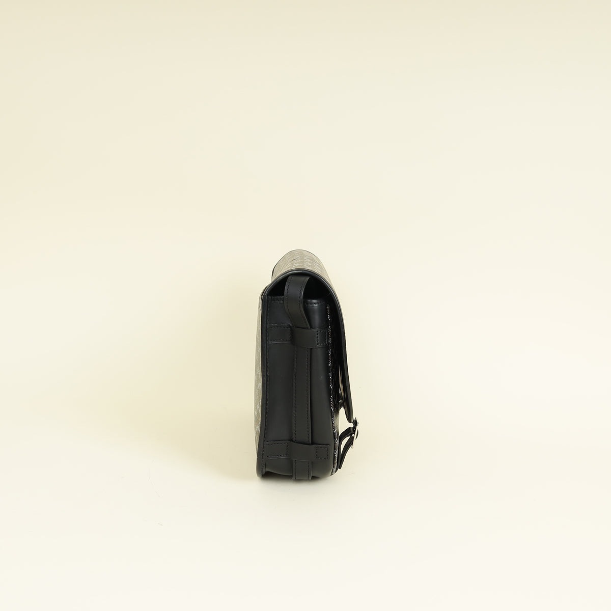 Goyard Black Goyardine MM Belvedere Messenger Bag