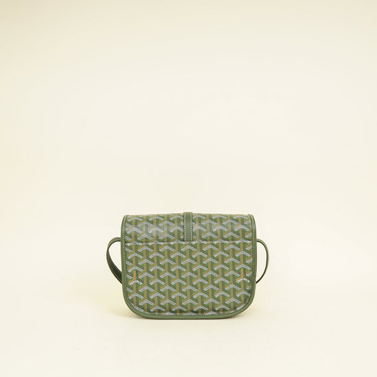 Goyard Khaki Goyardine Belvedere PM Messenger Bag