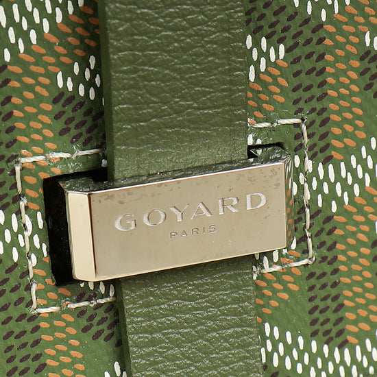 Goyard Khaki Goyardine Belvedere PM Messenger Bag