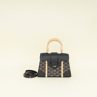 Goyard Black Goyardine Saigon Structure Mini Bag UP INITIAL