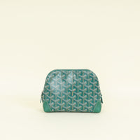 Goyard Green Goyardine Vendôme Cosmetic Pouch