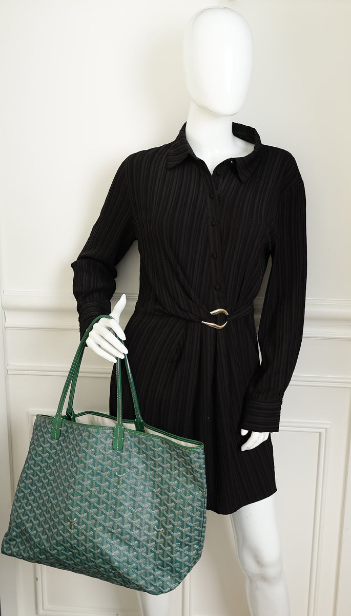 Goyard Green Goyardine Saint Louis GM Bag