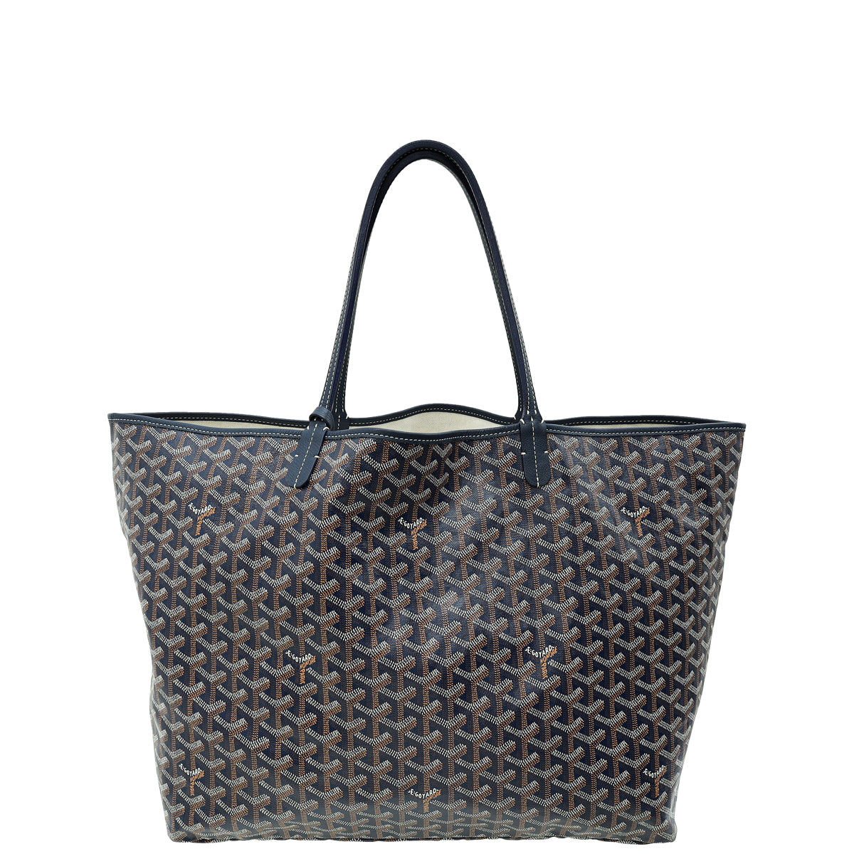 Goyard Blue Goyardine Saint Louis GM Bag-Goyard-THE CLOSET