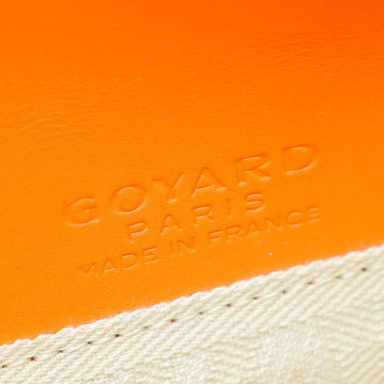 Goyard Orange Goyardine Monte Carlo Clutch