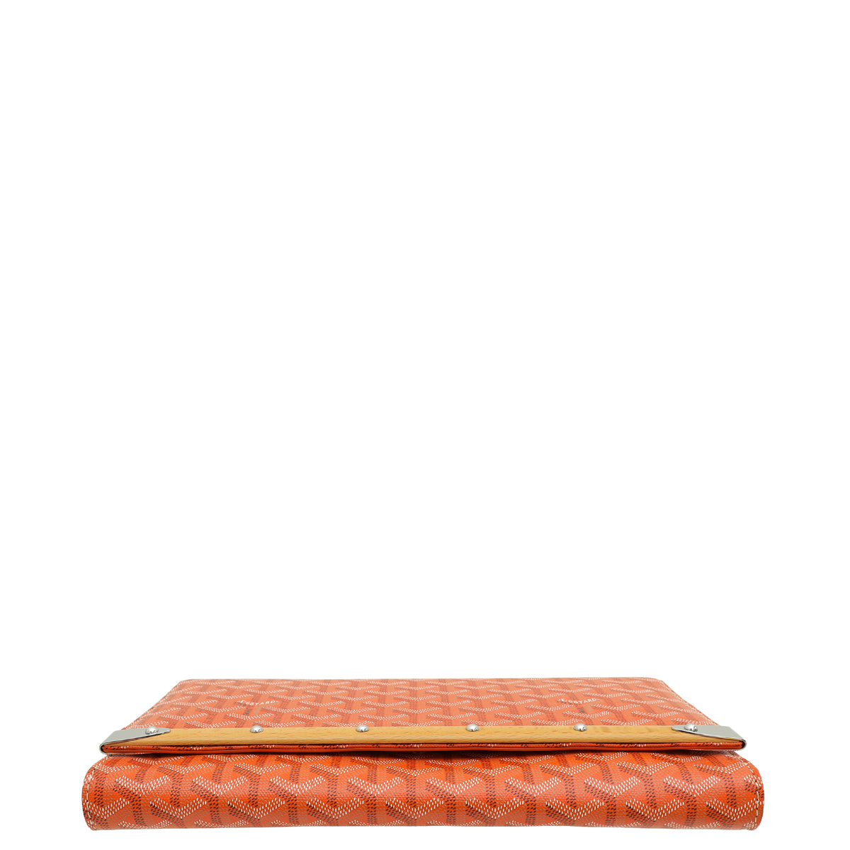 Goyard Orange Goyardine Monte Carlo Clutch