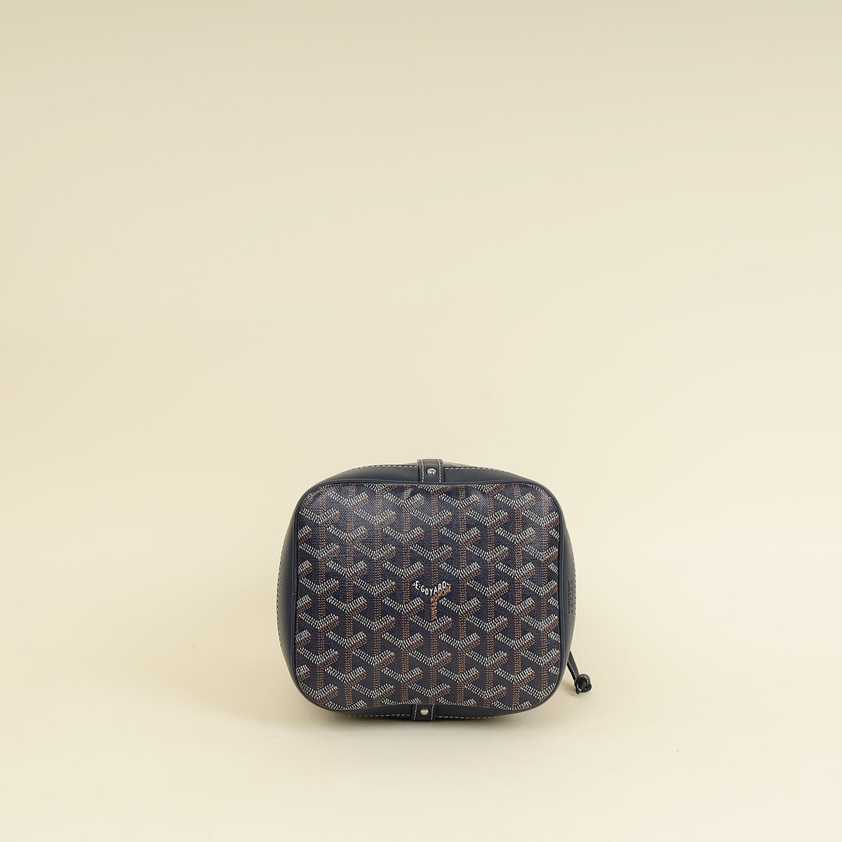 Goyard Navy Blue Goyardine Petit Flot Bucket Bag-Goyard-THE CLOSET