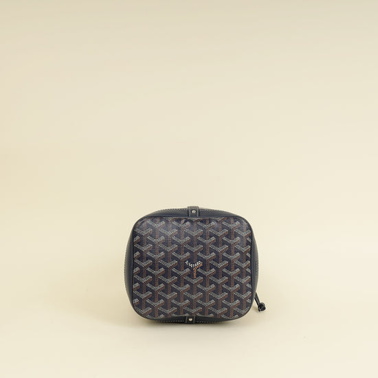 Goyard Navy Blue Goyardine Petit Flot Bucket Bag-Goyard-THE CLOSET
